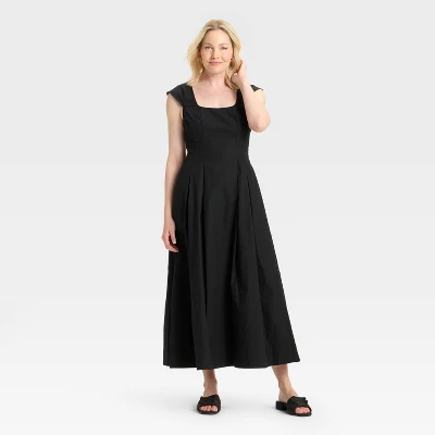 Women's Poplin Midi Dress - A New Day™ 4 Women's Poplin Midi Dress - A New Day™ - Image 2
