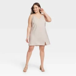 Women's V-Neck Mini Slip Dress - A New Day™ -A New Day™ GUEST 033a897f cb9e 4fdf b714 fa87b4fa67fd