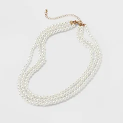 Pearl Multi-Strand Necklace Set 3pc - A New Day™ White 8 Pearl Multi-Strand Necklace Set 3pc - A New Day™ White -A New Day™ GUEST 0522f35c eb16 49af bf2e 2a022750cbd8