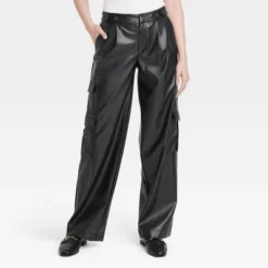 Women's High-Rise Straight Faux Leather Cargo Pants - A New Day™ Black 8 Women's High-Rise Straight Faux Leather Cargo Pants - A New Day™ Black -A New Day™ GUEST 05f34dc0 632b 4cf6 b3cd 208c5c798e67