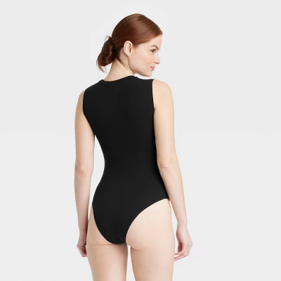 Women's Drape Front Bodysuit - A New Day™ 3 Women's Drape Front Bodysuit - A New Day™