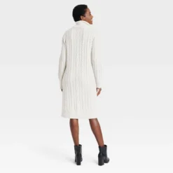 A New Day™ 9 Women's Turtleneck Long Sleeve Cozy Sweater Dress - A New Day™
