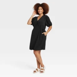 Women's Balloon Short Sleeve Mini Wrap Dress - A New Day™ 8 Women's Balloon Short Sleeve Mini Wrap Dress - A New Day™ -A New Day™ GUEST 078c12c6 2120 4ef9 9000 1e27c0786fe0