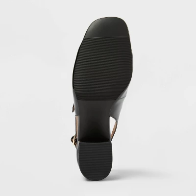 Women's Lucky Square Toe Mary Jane Heels With Memory Foam Insole - A New Day™ Black 5 Women's Lucky Square Toe Mary Jane Heels With Memory Foam Insole - A New Day™ Black - Image 3