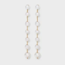 Linear Pearl Dangle Earrings - A New Day™ Pearl 7 Linear Pearl Dangle Earrings - A New Day™ Pearl -A New Day™ GUEST 08215146 a53b 4fa8 8601 eb584e1470fd