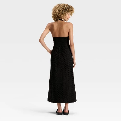 Women's Eyelet Maxi A-Line Dress - A New Day™ 3 Women's Eyelet Maxi A-Line Dress - A New Day™