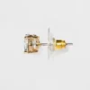 Crystal Round Stud Earring Set 3pc - A New Day™ Gold: Nickel-Free Metal, Post Closure