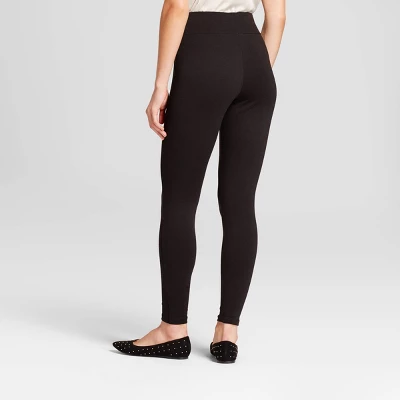 Women's High Waist Ponte Leggings - A New Day Black 2 Women's High Waist Ponte Leggings - A New Day Black