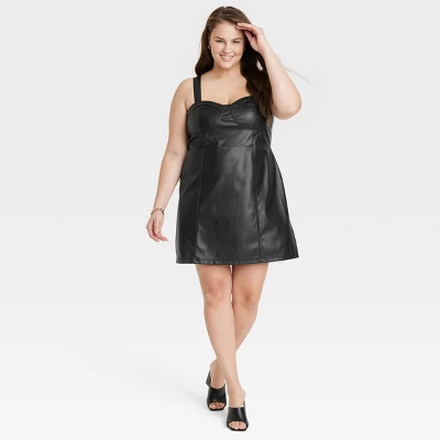 Women's Faux Leather Bodycon Dress - A New Day™ 6 Women's Faux Leather Bodycon Dress - A New Day™ - Image 4