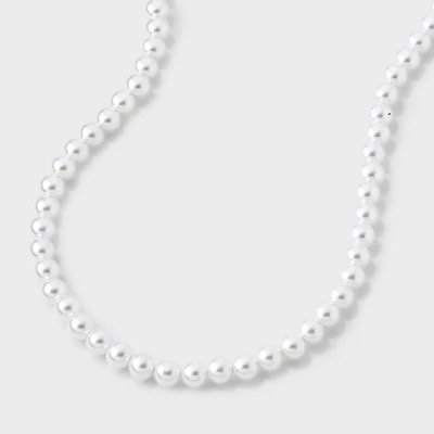 Pearl Necklace - A New Day™ Pearl: Lobster Claw Clasp, Glass Material, 18" Strand With 3" Extender 6 Pearl Necklace - A New Day™ Pearl: Lobster Claw Clasp, Glass Material, 18" Strand With 3" Extender - Image 4