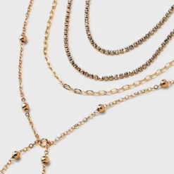 Ball Chain Y-Line Necklace Set 4pc - A New Day™ Gold 9 Ball Chain Y-Line Necklace Set 4pc - A New Day™ Gold -A New Day™ GUEST 16048d77 c4be 4cb0 8616 6fc685f47a0f