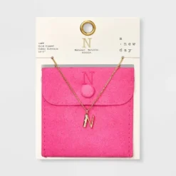 Gold Dipped Cubic Zirconia Initial Pendant Necklace - A New Day™ Gold 38 Gold Dipped Cubic Zirconia Initial Pendant Necklace - A New Day™ Gold -A New Day™ GUEST 17981f70 4670 4a52 afd5 2bf371d20ab5