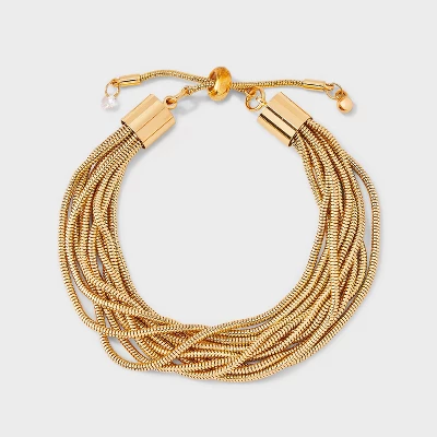 Multi-Strand Bohemian Pull Bracelet - A New Day™ Gold 4 Multi-Strand Bohemian Pull Bracelet - A New Day™ Gold - Image 2