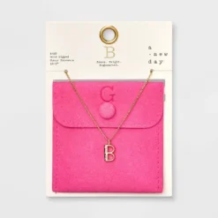 Gold Dipped Cubic Zirconia Initial Pendant Necklace - A New Day™ Gold 26 Gold Dipped Cubic Zirconia Initial Pendant Necklace - A New Day™ Gold -A New Day™ GUEST 19e852ee 9c39 442b 9d74 d63909e68af1