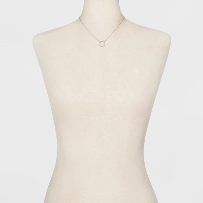 Short Pendant Necklace - A New Day™ Rose Gold 3 Short Pendant Necklace - A New Day™ Rose Gold