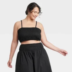 Women's Slim Fit Smocked Tiny Top - A New Day™ 12 Women's Slim Fit Smocked Tiny Top - A New Day™ -A New Day™ GUEST 1a79b0cd 56fa 4b4e 9c1b 18841764af4b