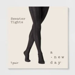 Women's Cable Sweater Tights - A New Day™