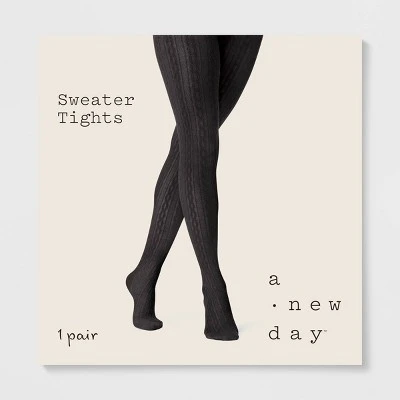 Women's Cable Sweater Tights - A New Day™ 3 Women's Cable Sweater Tights - A New Day™