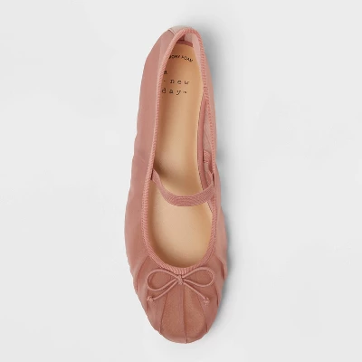 Women’s Rosa Mesh Bow Mary Jane Flats – A New Day™ Pink 4 Women’s Rosa Mesh Bow Mary Jane Flats – A New Day™ Pink - Image 2