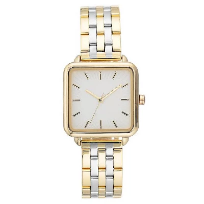 Women's Square Face Watch - A New Day™ Light Silver 3 Women's Square Face Watch - A New Day™ Light Silver