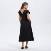 Women's Short Sleeve V-Neck Midi A-Line Dress - A New Day™ -A New Day™ GUEST 1e4442d5 7031 48b0 91b7 e9072d90c8bd