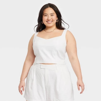 Women's Linen Slim Fit Tank Top - A New Day 6 Women's Linen Slim Fit Tank Top - A New Day - Image 4