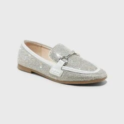 Women's Laurel Rhinestone Loafers - A New Day™ Silver -A New Day™ GUEST 228f312c 0df7 4d8b 8666 87d73a4dd468