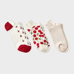 Women's Cherries 3pk Low Cut Socks - A New Day™ Ivory/Red 4-10 7 Women's Cherries 3pk Low Cut Socks - A New Day™ Ivory/Red 4-10 -A New Day™ GUEST 24f8dc8f 9882 4bbf 98f6 e69d1c4f1f71