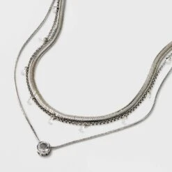 Stone Station And Pendant Multi-Strand Necklace Set 3pc - A New Day™ 10 Stone Station And Pendant Multi-Strand Necklace Set 3pc - A New Day™ -A New Day™ GUEST 2534d68b 426b 4b25 9f3b 9daddb3e2d4c