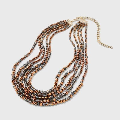 Beaded Multi-Strand Necklace Set 5pc - A New Day™ 4 Beaded Multi-Strand Necklace Set 5pc - A New Day™ - Image 2