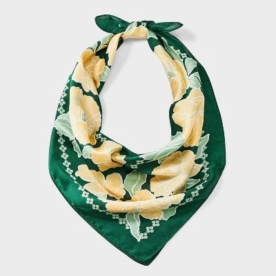 Floral Printed Scarf - A New Day™ Green 5 Floral Printed Scarf - A New Day™ Green - Image 3