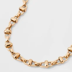 Bar Chain Necklace - A New Day™ Gold: Lobster Claw Clasp, 16" Length, 3" Extender, Iron Material, Metallic Finish 8 Bar Chain Necklace - A New Day™ Gold: Lobster Claw Clasp, 16" Length, 3" Extender, Iron Material, Metallic Finish -A New Day™ GUEST 26175a4d 0acd 4512 9bd0 805ba0cd49a1