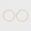 Textured Hoop Earrings - A New Day™ Gold: Leverback, Nickel-Free Metal, 1.75" Diameter 1 Textured Hoop Earrings - A New Day™ Gold: Leverback, Nickel-Free Metal, 1.75" Diameter -A New Day™ GUEST 281edd8f c529 439c a49e c37c76550bd1