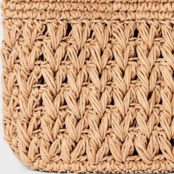 Straw Tie-Top Shoulder Bag - A New Day™ Light Brown: Woven Paper, Structured Handbag, Adjustable Strap 10 Straw Tie-Top Shoulder Bag - A New Day™ Light Brown: Woven Paper, Structured Handbag, Adjustable Strap -A New Day™ GUEST 2a27e3d9 ab33 43c3 90f6 4518168eae66