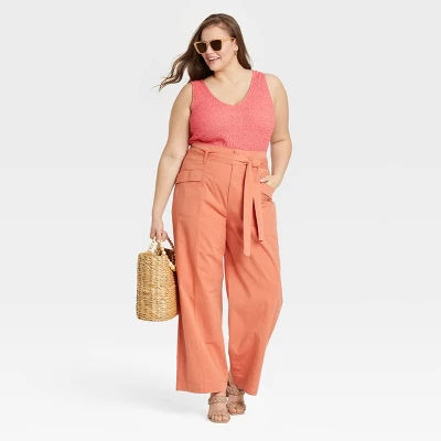 Women's Plus Size Textured Tank Top - A New Day™ Pink 4X 4 Women's Plus Size Textured Tank Top - A New Day™ Pink 4X - Image 2