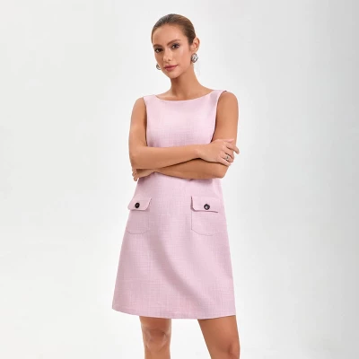 Women's Decorative Pockets Mini A-Line Dress - A New Day™ 6 Women's Decorative Pockets Mini A-Line Dress - A New Day™ - Image 4