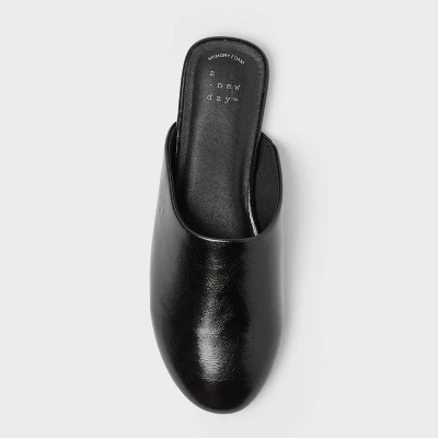 Women’s Karina Mule Flats With Memory Foam Insole – A New Day™ Black 4 Women’s Karina Mule Flats With Memory Foam Insole – A New Day™ Black - Image 2