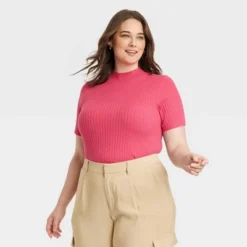 Women's Mock Turtleneck Ribbed Sweater - A New Day™ -A New Day™ GUEST 2d260432 9428 4fca 8b18 fc272710271a