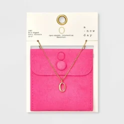 Gold Dipped Cubic Zirconia Initial Pendant Necklace - A New Day™ Gold 39 Gold Dipped Cubic Zirconia Initial Pendant Necklace - A New Day™ Gold -A New Day™ GUEST 2e3195ae 4651 4307 8de7 3a81989ddb91