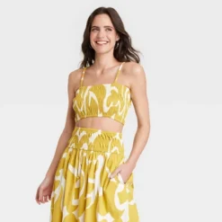 Women's Slim Fit Smocked Tiny Top - A New Day™ 11 Women's Slim Fit Smocked Tiny Top - A New Day™ -A New Day™ GUEST 2e38e649 e065 4110 a5b7 bcfe2345c37d