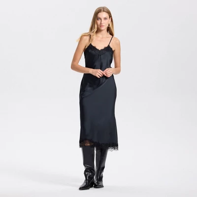 Women's Satin Spray Midi Slip Dress - A New Day™ 4 Women's Satin Spray Midi Slip Dress - A New Day™ - Image 2