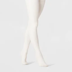 Women's Flat Knit Fleece Lined Tights - A New Day™ Ivory -A New Day™ GUEST 2ff2fa73 162c 4990 9a1f 76c74127a5f8