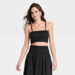 Women's Slim Fit Smocked Tiny Top - A New Day™ 10 Women's Slim Fit Smocked Tiny Top - A New Day™ -A New Day™ GUEST 30310679 b9e7 490f 94d5 04113bb0b926