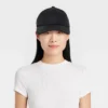 Faux Leather Baseball Hat - A New Day™