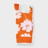 Women's Floral 3pk Crew Socks - A New Day™ Orange/Pink/Ivory 4-10: Tagless, Smooth Toe Seams -A New Day™ GUEST 352fcd3c 8541 4bdc 938b 597a0f85c6e6