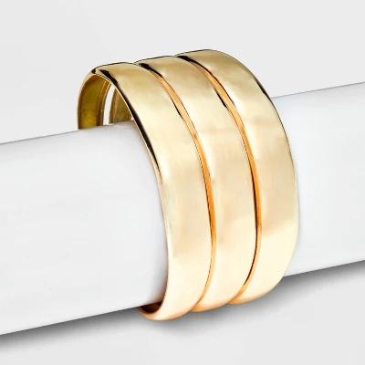 Trio Cuff Bracelet - A New Day™ Gold 3 Trio Cuff Bracelet - A New Day™ Gold