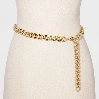 Women's Chain Belt - A New Day™ Metal 3 Women's Chain Belt - A New Day™ Metal