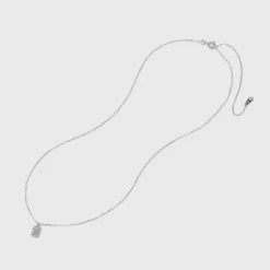 Sterling Silver Cubic Zirconia Tag Pendant Necklace - A New Day™ Silver 6 Sterling Silver Cubic Zirconia Tag Pendant Necklace - A New Day™ Silver -A New Day™ GUEST 3740f265 1782 42d4 b6e5 d1e7934e801b