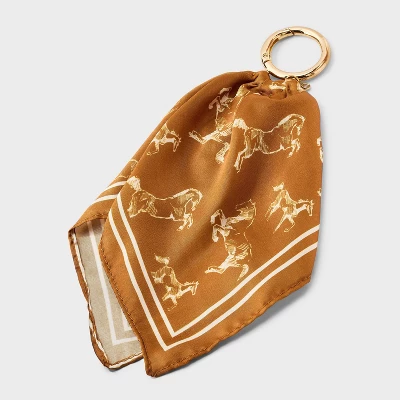 Horse Pattern Scarf Bag Charm - A New Day™ 4 Horse Pattern Scarf Bag Charm - A New Day™ - Image 2