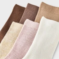 Women's Shimmer And Solid Fine Ribbed 6pk Crew Socks - A New Day™ 4-10 -A New Day™ GUEST 3a259ad8 15af 4b86 bd82 df9ed87a1181